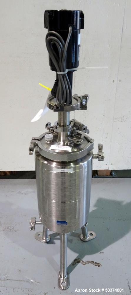 Used Allegheny Bradford 5 Liter Reactor, 1.32 Gallon, 316 Stainless Steel