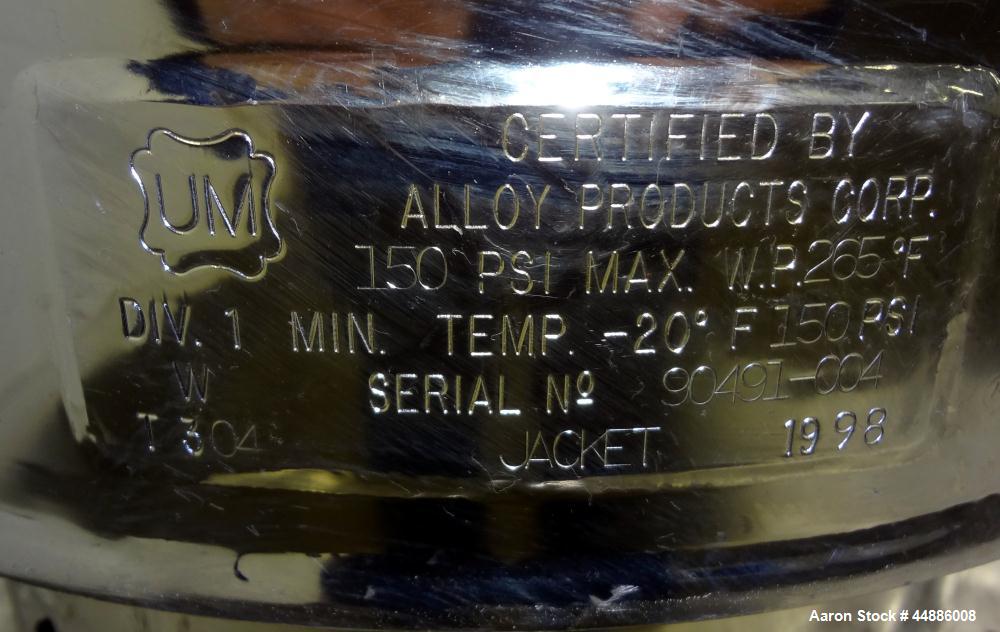 Used Alloy Products Reactor, 30 Liters (7.9 Gallons)