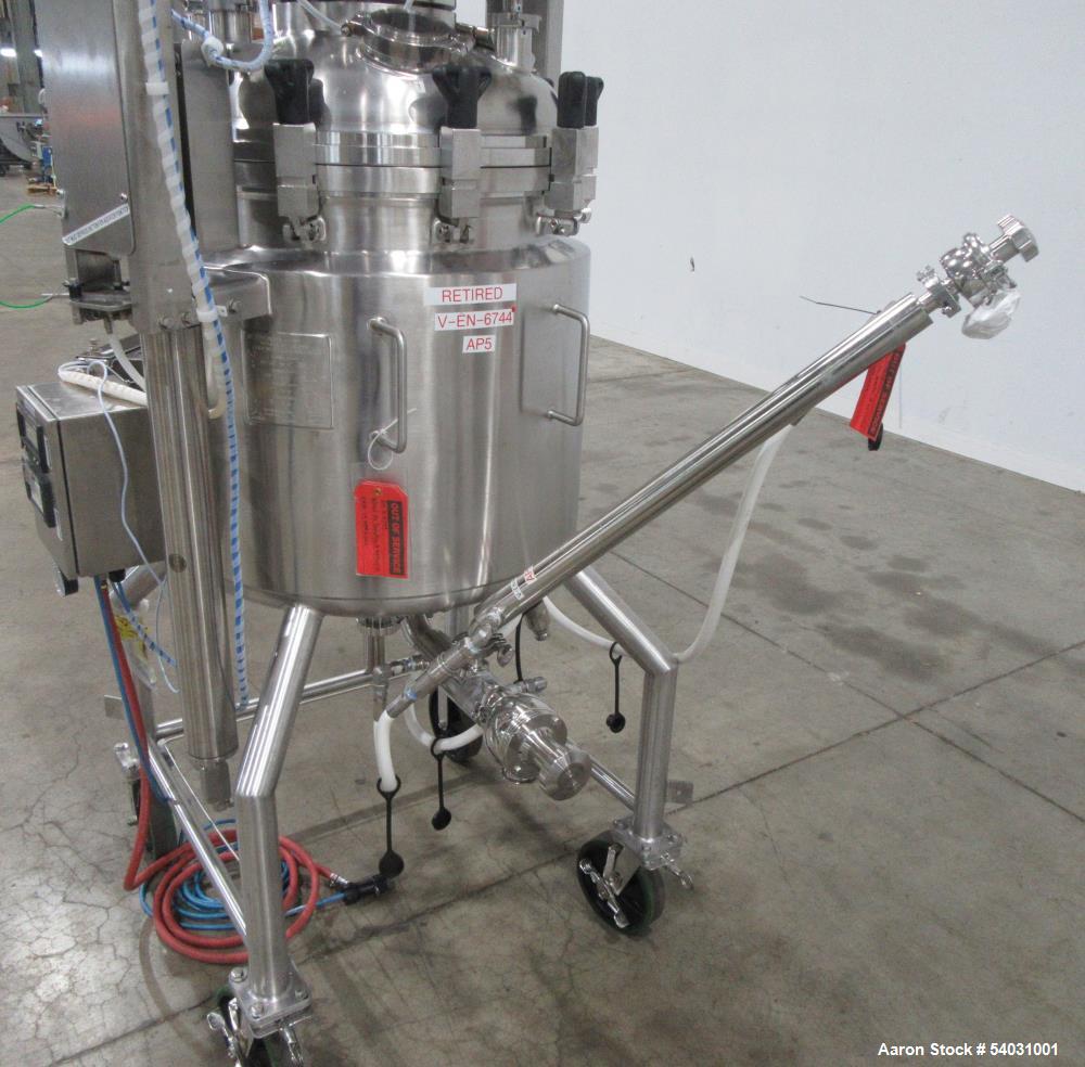 Buy Used Apache Stainless Agitated Reactor – 200 Liter, 316/304 SS, Vertical