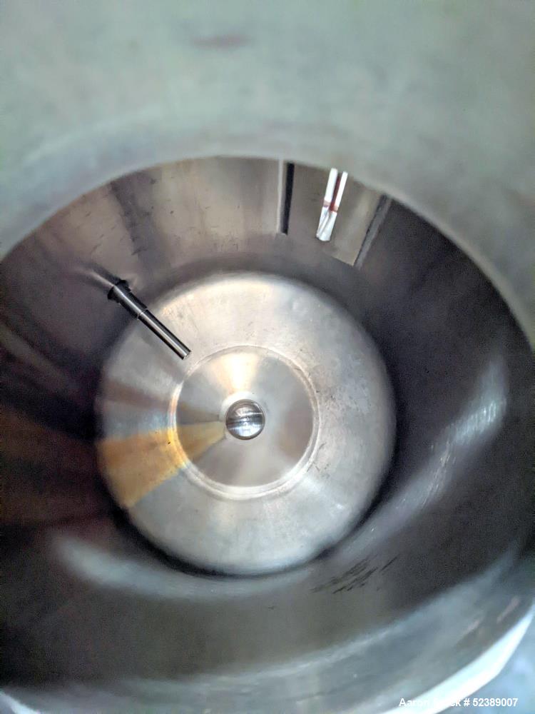 Used B and G Machine Reactor, Approximate 15 Gallon, 316L Stainless Steel, Vertical. Approximate 14" diameter x 19" straight side. Dished bolt-on top, dished bottom. Internal rated 145 psi/FV at -20 ...