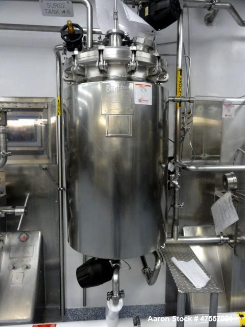 Used Brighton Corporation 49.7 Gallon Reactor – 316L Stainless Steel, Dimple Jacketed