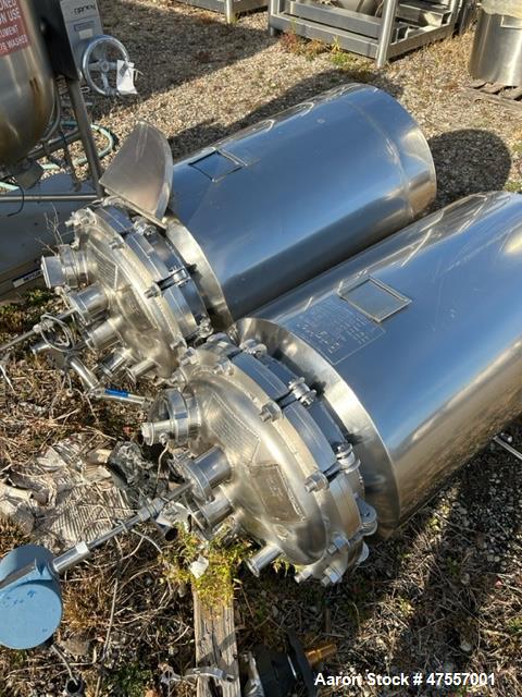 Used Brighton Corporation 49.7 Gallon Reactor – 316L Stainless Steel, Dimple Jacketed
