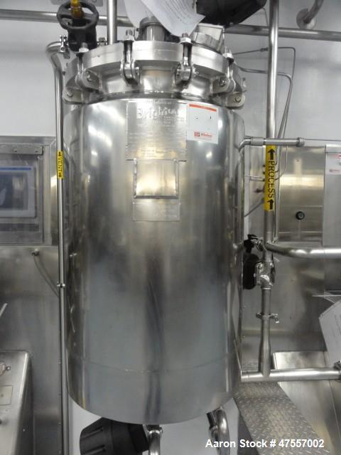 Used Brighton Corporation Reactor Body, 49.7 Gallon. 316L Stainless Steel,