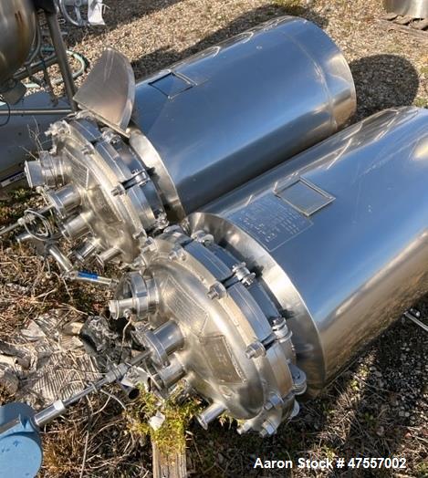 Used Brighton Corporation Reactor Body, 49.7 Gallon. 316L Stainless Steel,