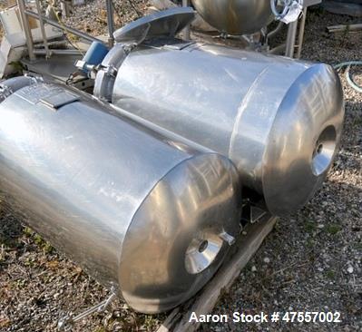 Used Brighton Corporation Reactor Body, 49.7 Gallon. 316L Stainless Steel,