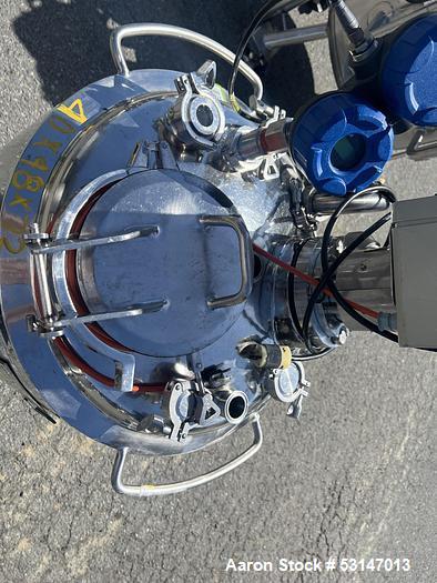 Used Bulling 100L 316L Stainless Steel Reactor – 45 PSI – Jacketed – Lightnin Agitator – Mobile – Biotech Use