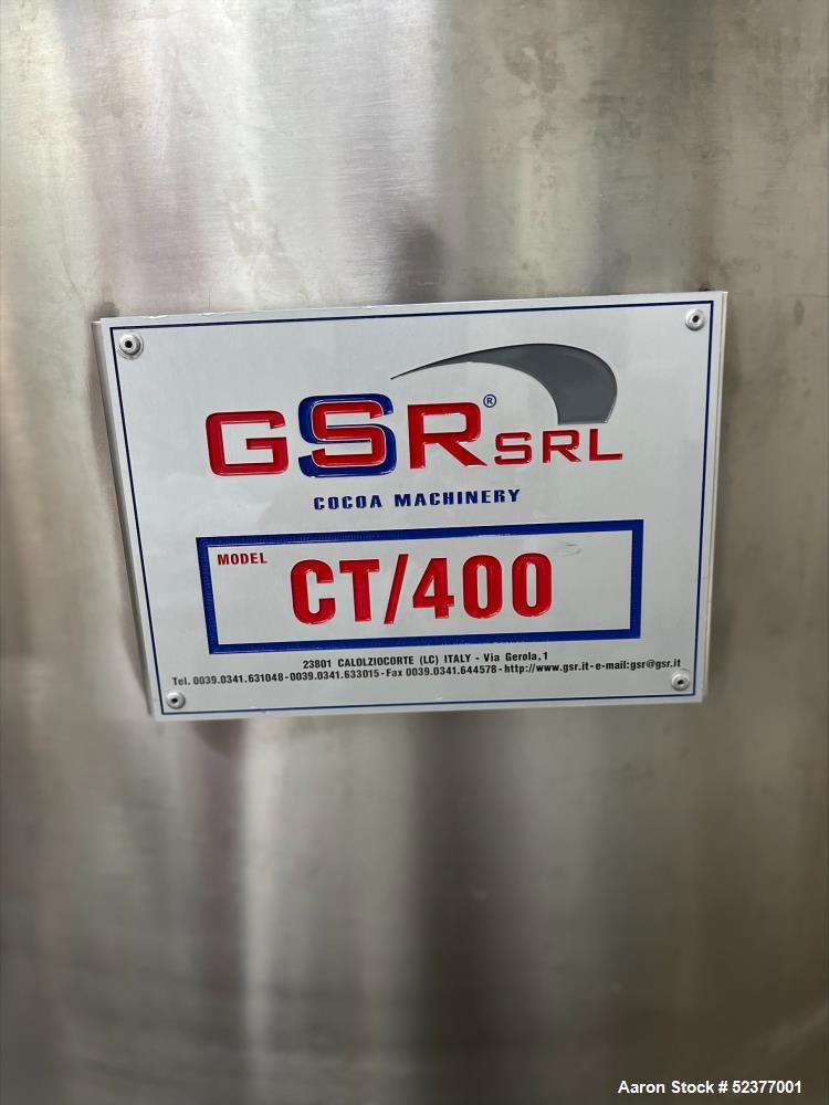 GSR SRL Cocoa Machinery Model CT/400 Homogenizing Mixer