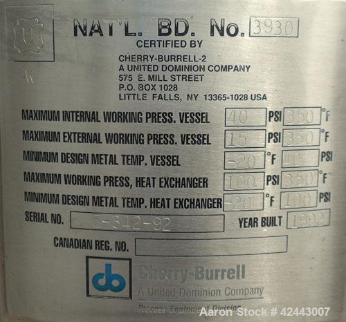 Used- Cherry Burrell Reactor, 5.2 gallon