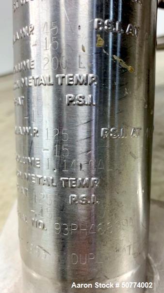 Used DCI Reactor, 200 Liter (52.8 Gallons)