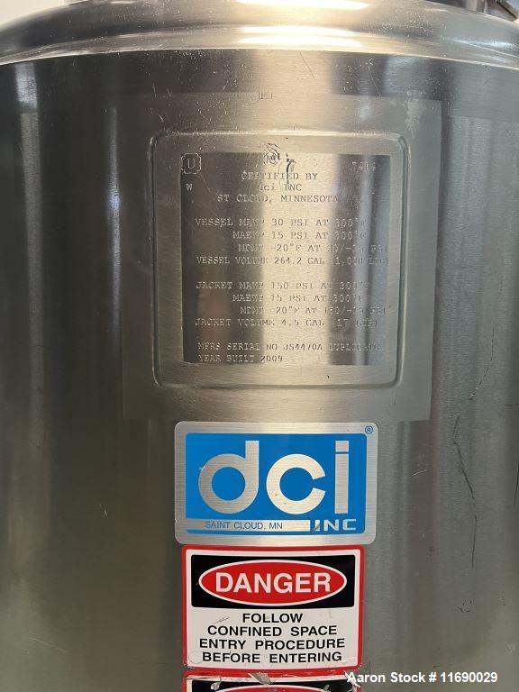 DCI 1,000 Liter Reactor – Jacketed Emulsification Mixing Tank