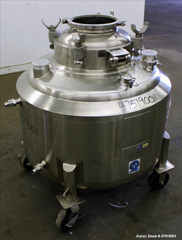 Used DCI Reactor, 68.6 Gallons (260 Liter), 316L Stainless Steel, Vertical.