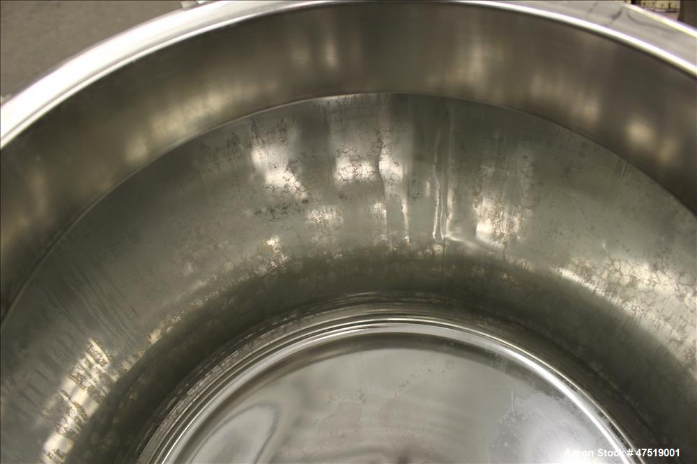 Used- DCI Reactor, 68.6 Gallons (260 Liter), 316L Stainless Steel, Vertical.