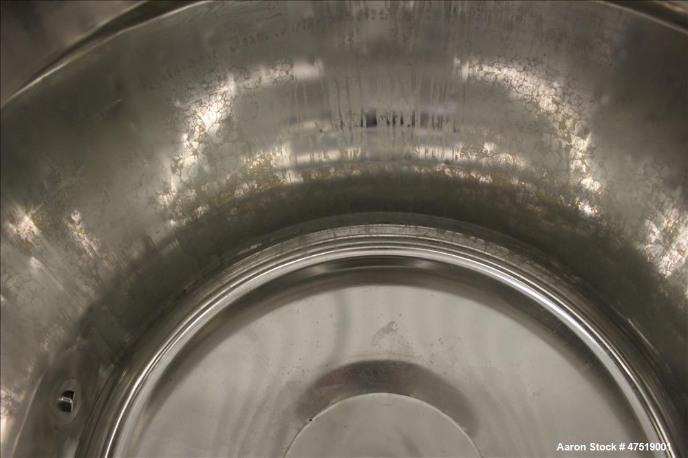 Used- DCI Reactor, 68.6 Gallons (260 Liter), 316L Stainless Steel, Vertical.