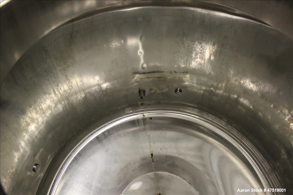 Used- DCI Reactor, 68.6 Gallons (260 Liter), 316L Stainless Steel, Vertical.