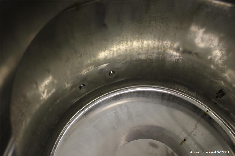 Used DCI Reactor, 68.6 Gallons (260 Liter), 316L Stainless Steel, Vertical.