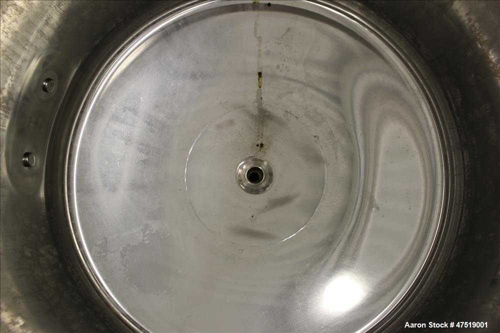 Used DCI Reactor, 68.6 Gallons (260 Liter), 316L Stainless Steel, Vertical.