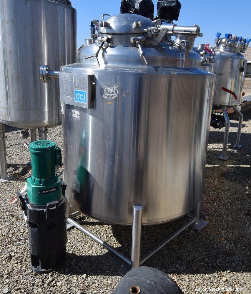 Used- DCI Reactor, 1,000 Liter (264 Gallon),