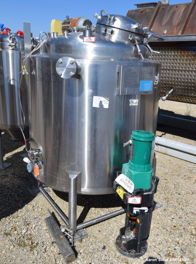 Used- DCI Reactor, 1,000 Liter (264 Gallon),