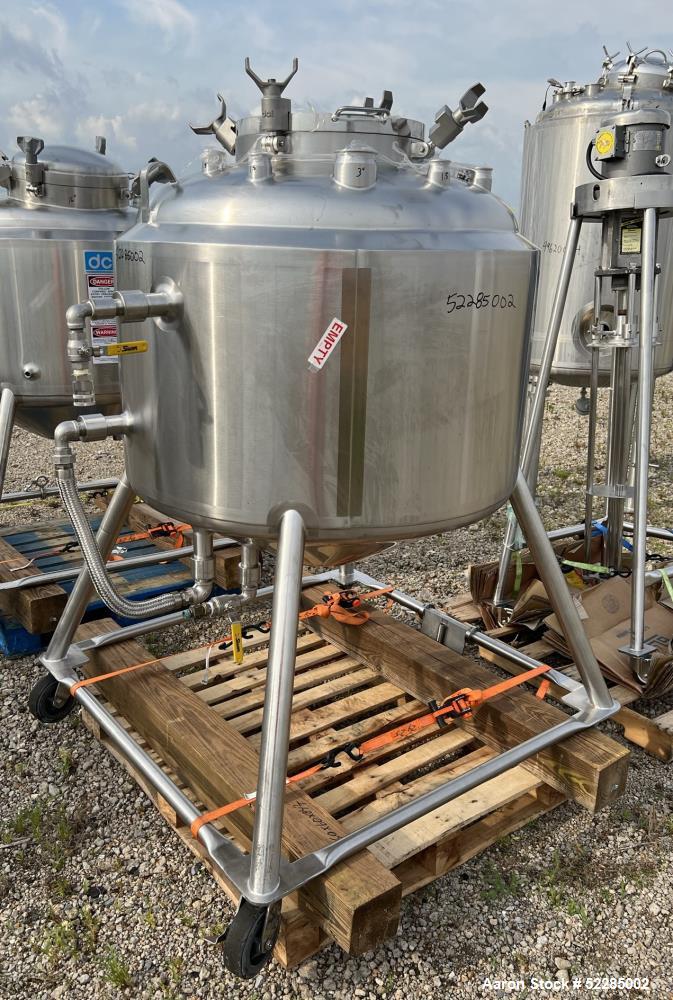 DCI Reactor Vessel, 120 Gallon / 454 Liter capacity. 316 Stainless steel.