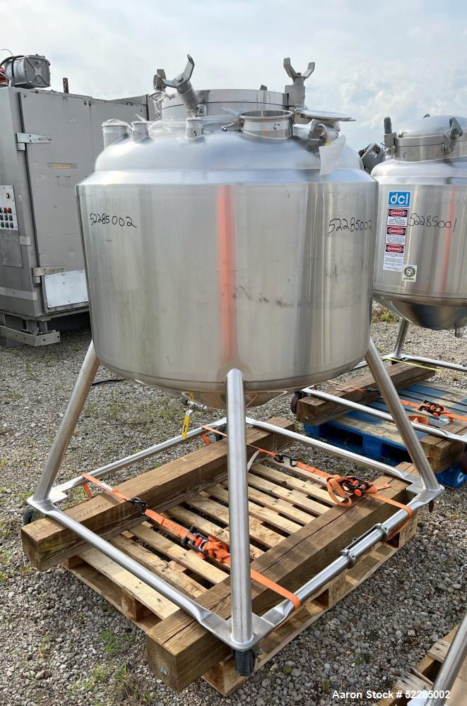 DCI Reactor Vessel, 120 Gallon / 454 Liter capacity. 316 Stainless steel.