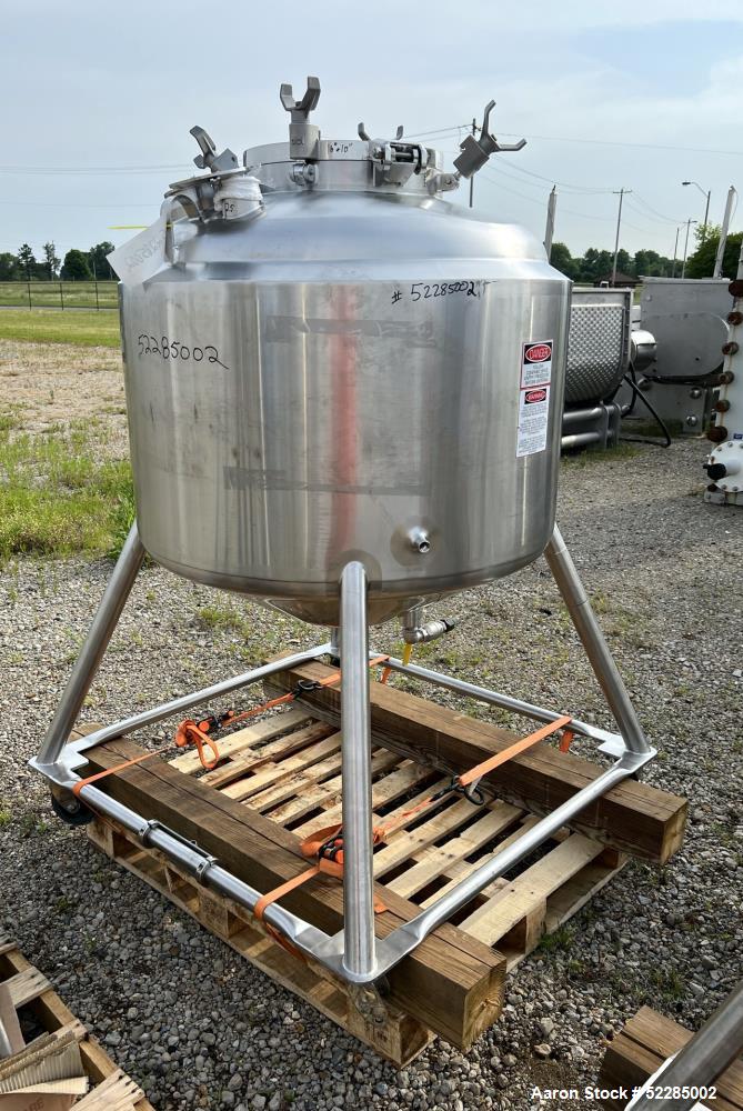 DCI Reactor Vessel, 120 Gallon / 454 Liter capacity. 316 Stainless steel.