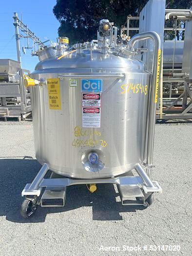 DCI 600-Liter (158 Gallon) Hastelloy Reactor Vessel.