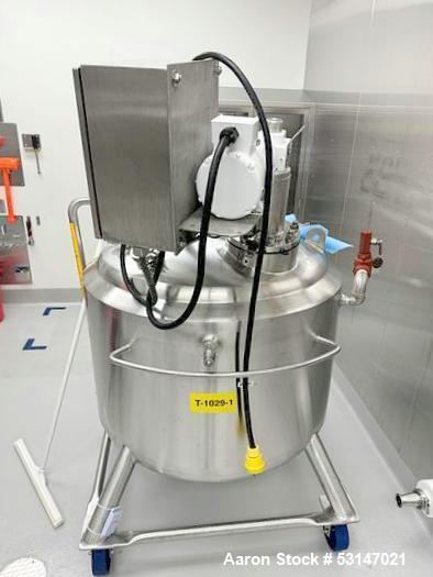 DCI 400 Liter (105 Gallon) 316L Stainless Steel Reactor Vessel.