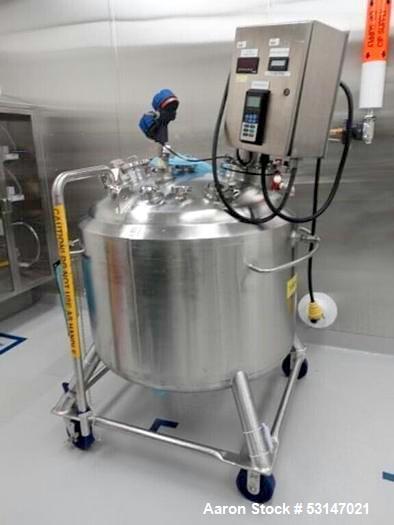 DCI 400 Liter (105 Gallon) 316L Stainless Steel Reactor Vessel.