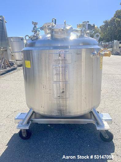DCI 600-Liter (158 Gallon) Hastelloy Reactor Vessel.