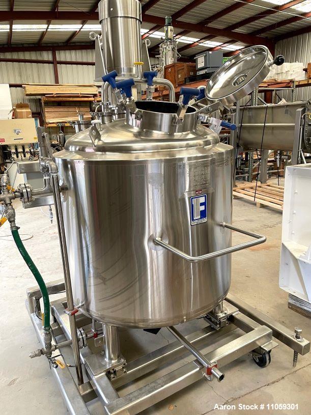 Used-Feldmeier 800 Liter (200 Gallon) Sanitary Reactor with 7.5 HP Silverson Hig