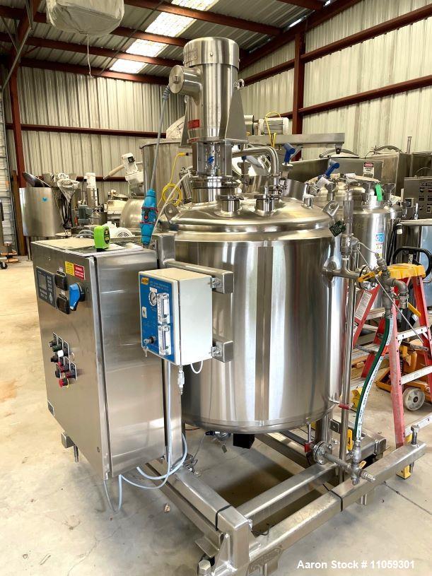 Used-Feldmeier 800 Liter (200 Gallon) Sanitary Reactor with 7.5 HP Silverson Hig