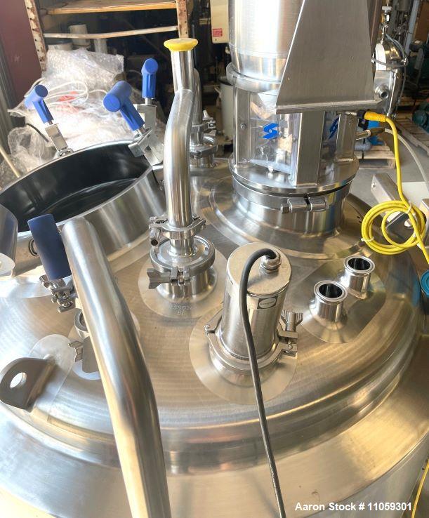 Used-Feldmeier 800 Liter (200 Gallon) Sanitary Reactor with 7.5 HP Silverson Hig