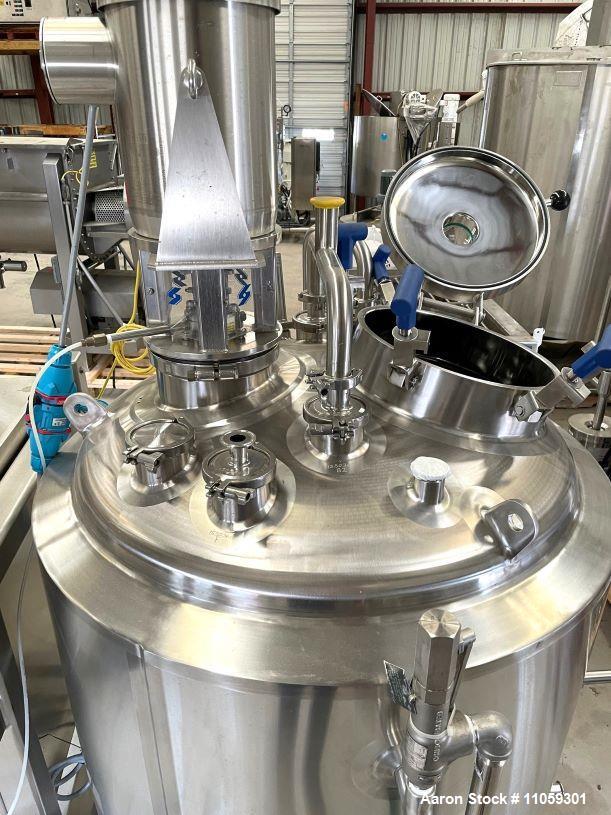 Used-Feldmeier 800 Liter (200 Gallon) Sanitary Reactor with 7.5 HP Silverson Hig