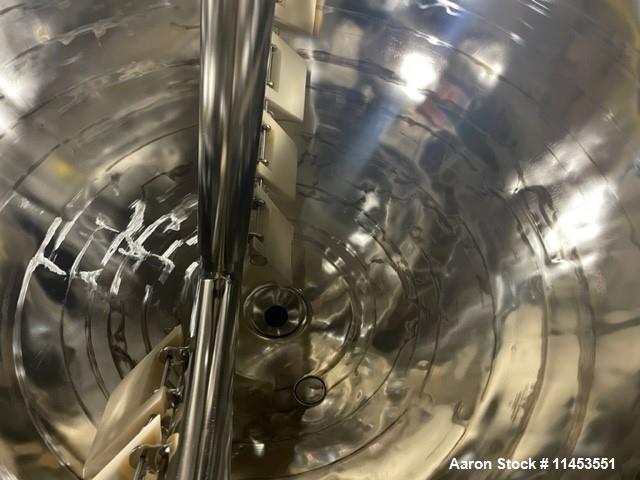 Used 160 Gallon Feldmeier Reactor, 316L stainless steel construction