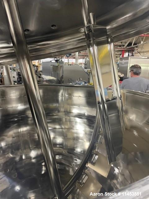 Used 160 Gallon Feldmeier Reactor, 316L stainless steel construction