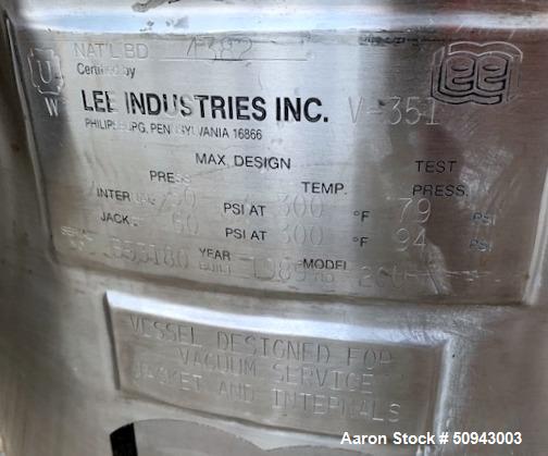 Lee Industries 20 Gallon Stainless Steel Reactor