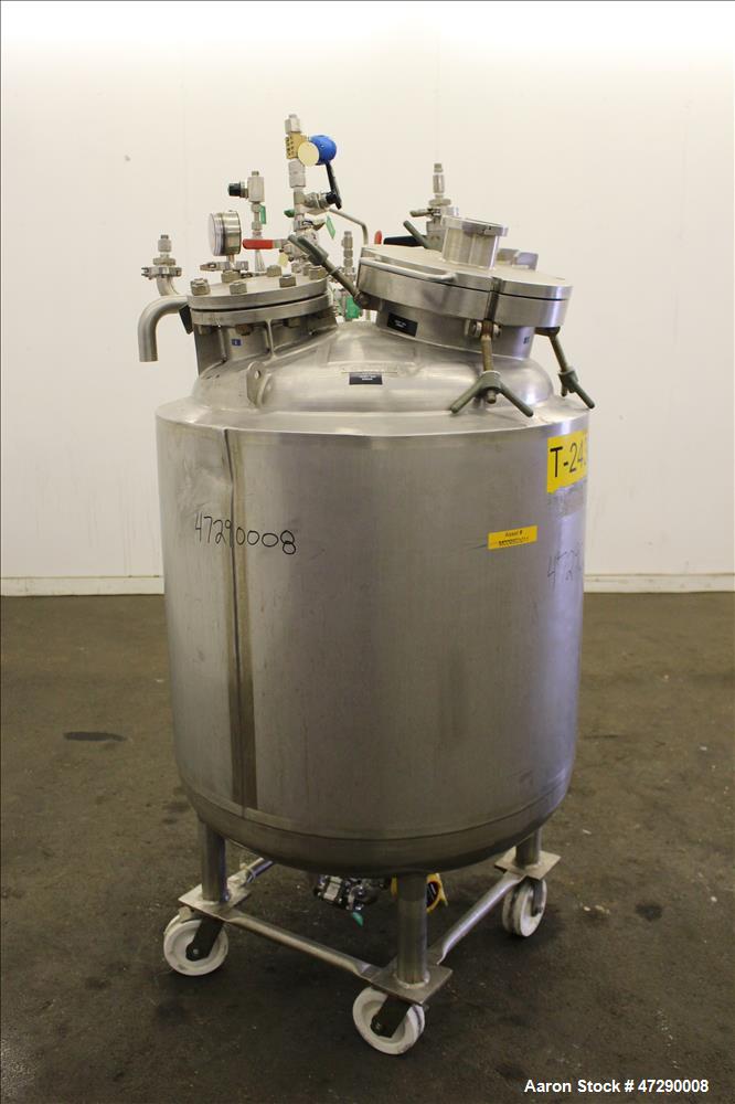 Used Letco Inc. Reactor, 100 Gallons, 316L Stainless Steel, Vertical.