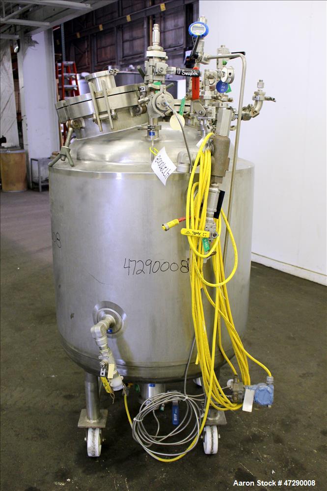 Used- Letco Inc. Reactor, 100 Gallons, 316L Stainless Steel, Vertical.