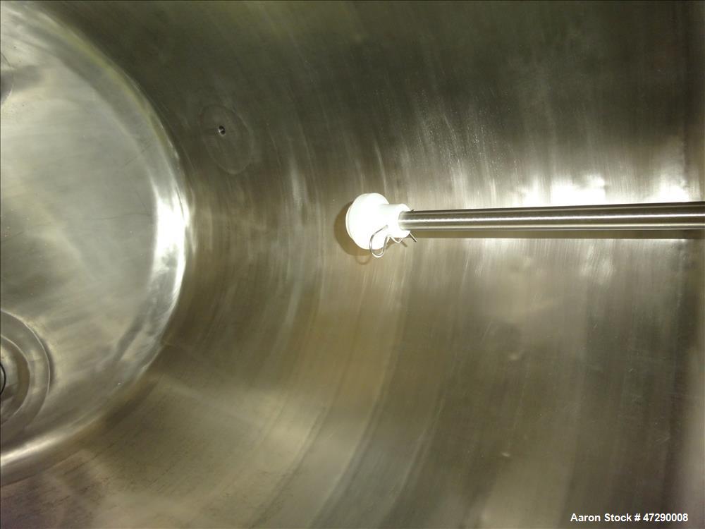 Used Letco Inc. Reactor, 100 Gallons, 316L Stainless Steel, Vertical.