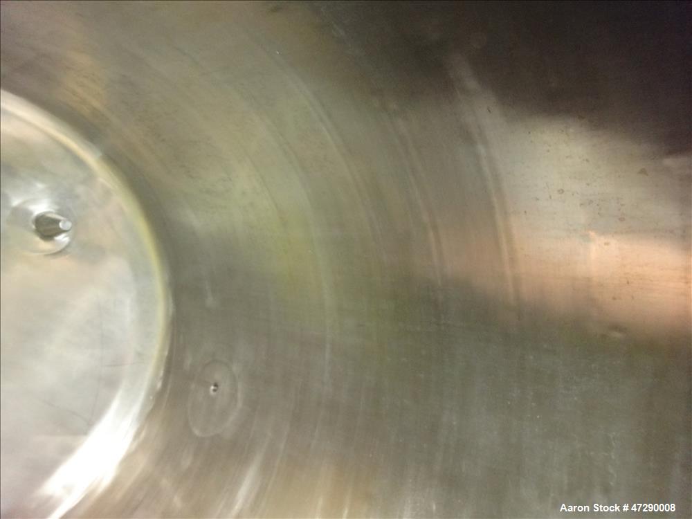 Used Letco Inc. Reactor, 100 Gallons, 316L Stainless Steel, Vertical.