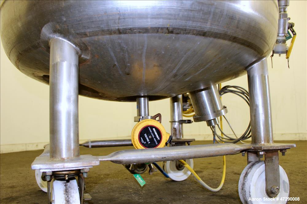 Used Letco Inc. Reactor, 100 Gallons, 316L Stainless Steel, Vertical.