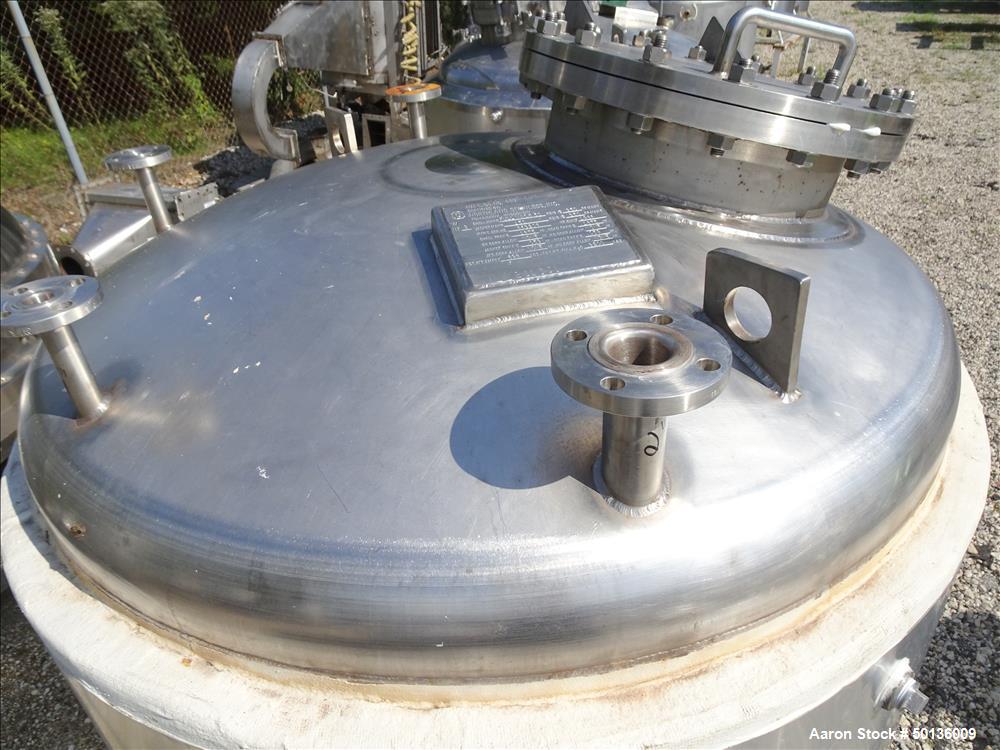 Used Northland Stainless Reactor, Approximate 275 Gallon, 316L Stainless Steel