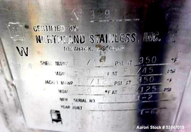 Northland Stainless 250 Liter (66 Gallon) Stainless Steel Reactor Vessel.