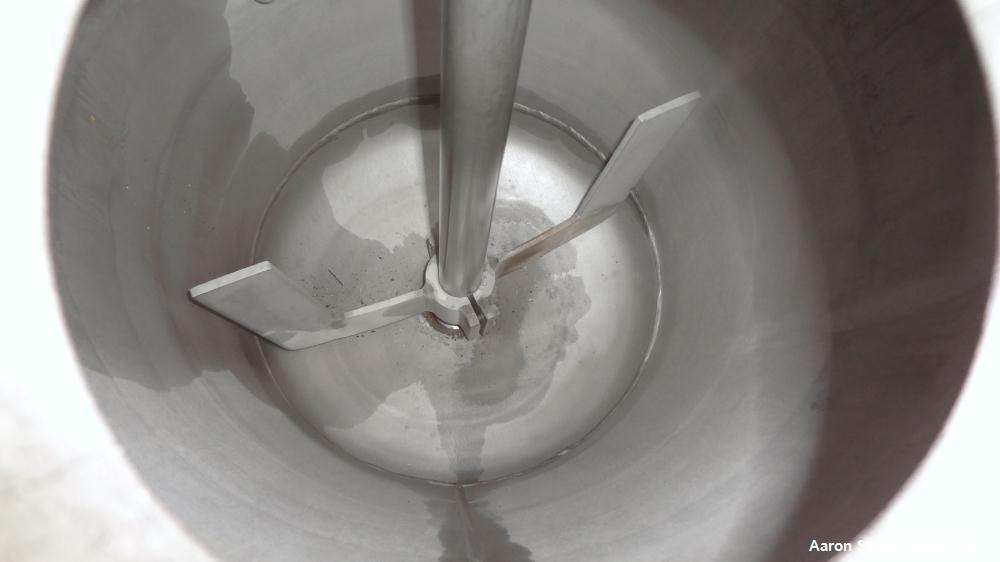 Used Pfaudler 20-Gallon Reactor – 316 Stainless Steel, Vertical | Pressure-Rated Industrial Reactor with Anchor Agitator