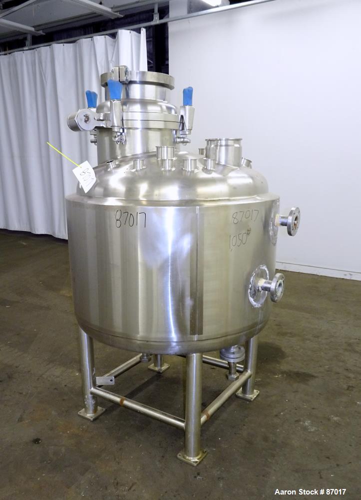 Used Precision Stainless Reactor, 500 Liter (132 Gallon)