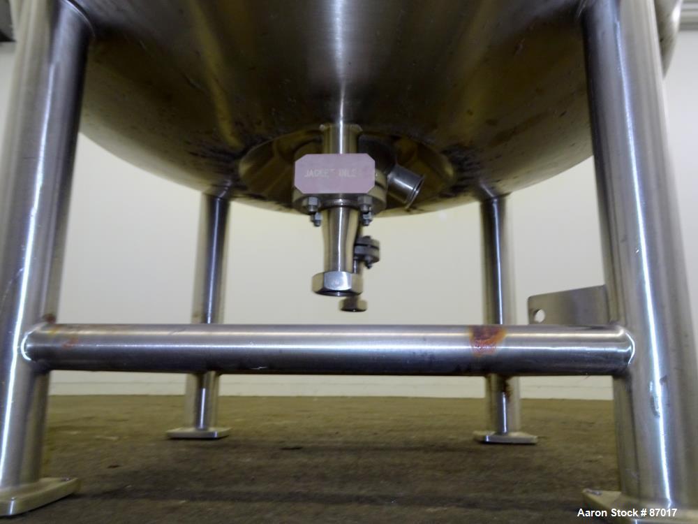 Used Precision Stainless Reactor, 500 Liter (132 Gallon)