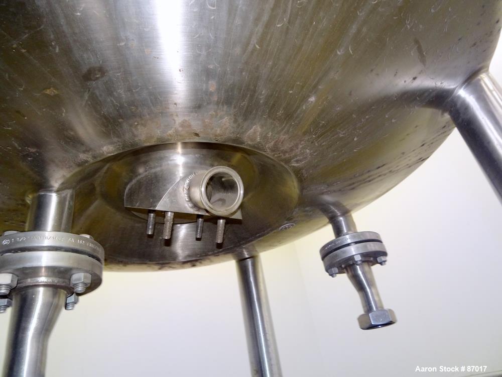 Used- Precision Stainless Reactor, 500 Liter (132 Gallon)