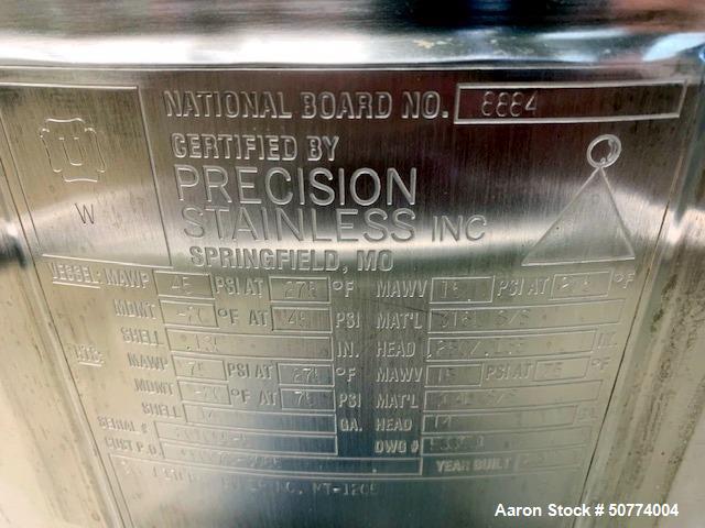 Used Precision Stainless Reactor, 300 Liters