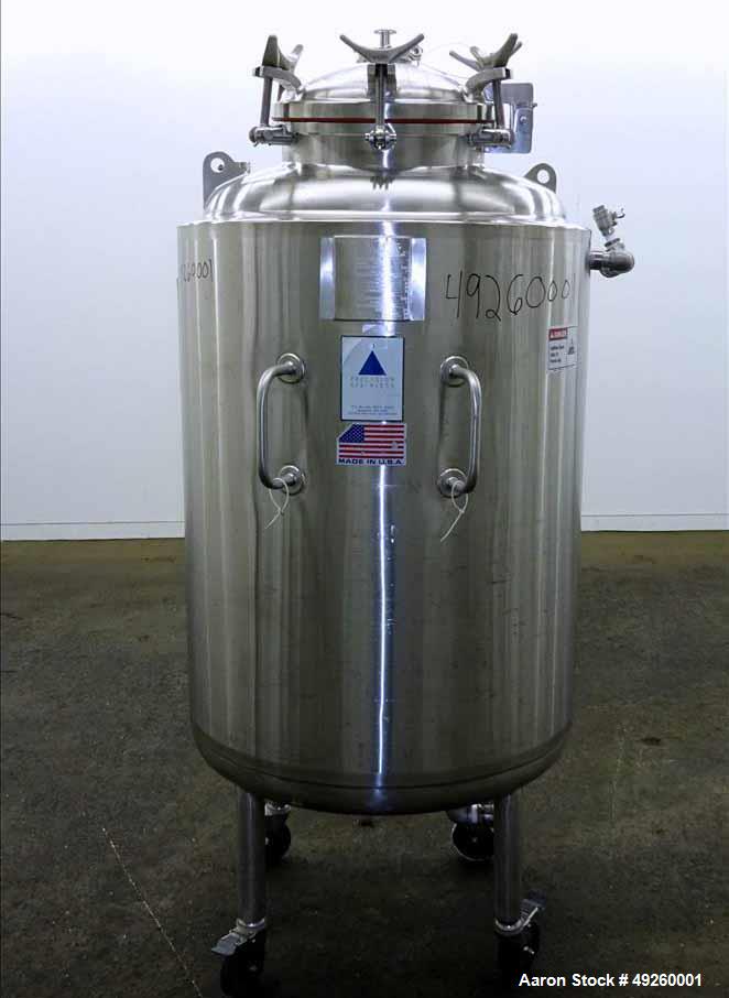 Used Precision Stainless Reactor, 500 Liter (132.08 Gallon)