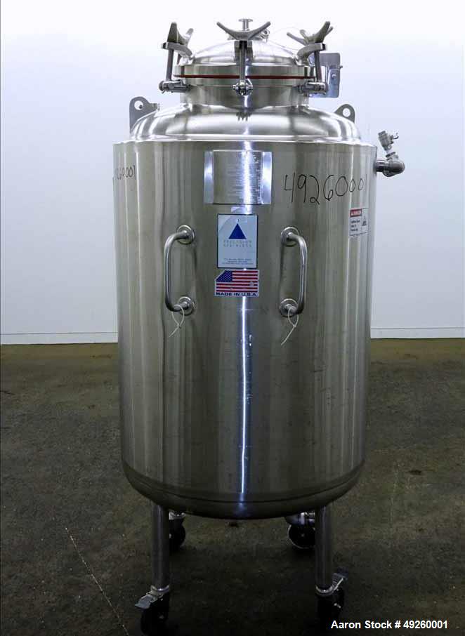 Used- Precision Stainless Reactor, 500 Liter (132.08 Gallon)